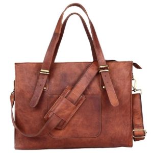 Laptop Leather Bag for Women